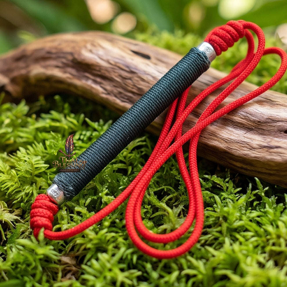 Unstoppable Universal Protection & 28 Buddhas Takrut Waist Cord - Luang Pu Im Wat Thung Na Mai Thai Blessing Co By RURUECHA