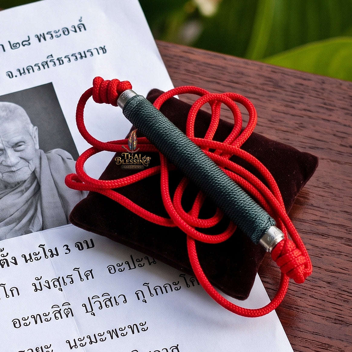 Unstoppable Universal Protection & 28 Buddhas Takrut Waist Cord - Luang Pu Im Wat Thung Na Mai Thai Blessing Co By RURUECHA