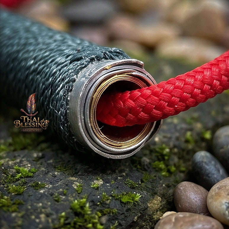 Unstoppable Universal Protection & 28 Buddhas Takrut Waist Cord - Luang Pu Im Wat Thung Na Mai Thai Blessing Co By RURUECHA
