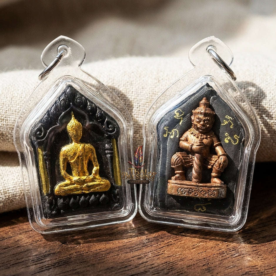 Unstoppable Victory & Protection Phra Khun Phaen Prap Man with Thao Wet Suwan - Achan Phun Phetchabun 2019 Thai Blessing Co By RURUECHA