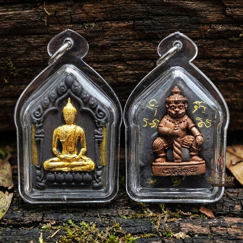 Unstoppable Victory & Protection Phra Khun Phaen Prap Man with Thao Wet Suwan - Achan Phun Phetchabun 2019 Thai Blessing Co By RURUECHA