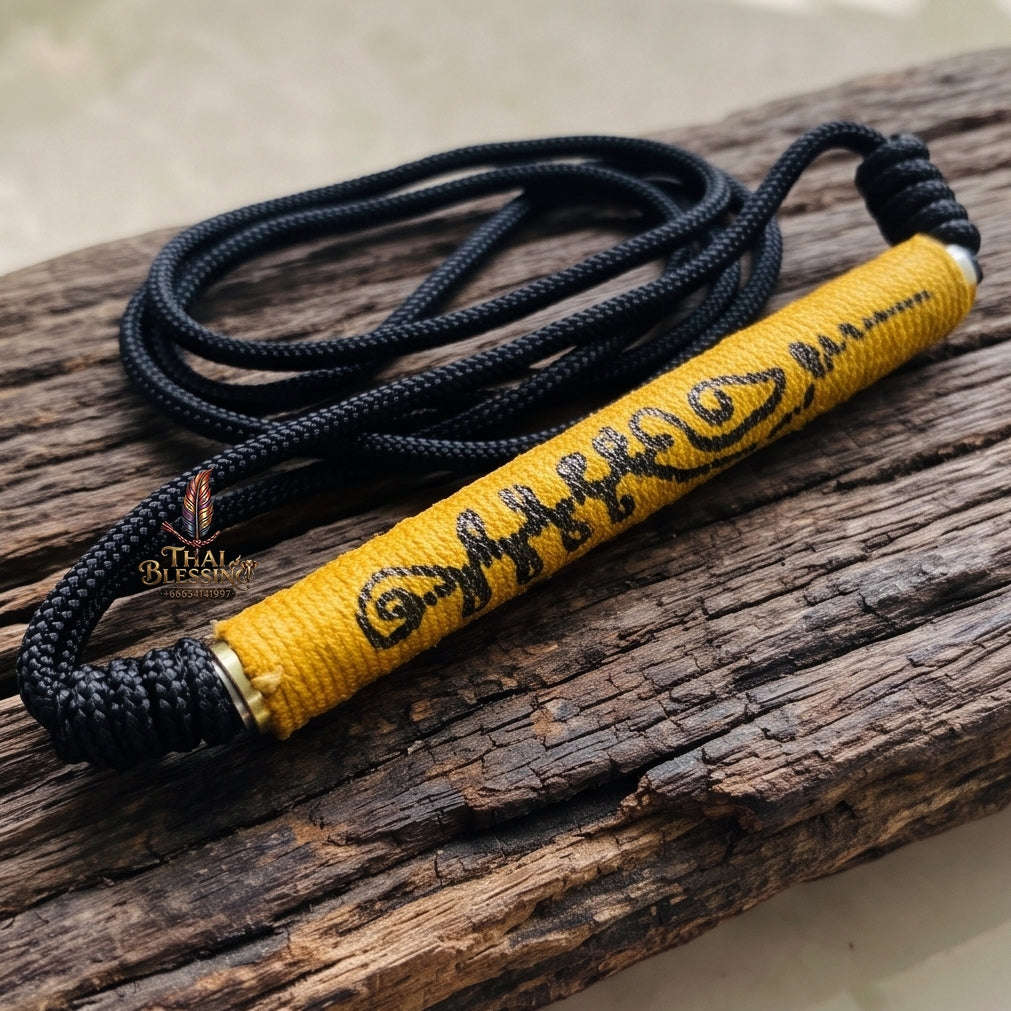 Unstoppable Wealth, Copper Boar & Invulnerability Takrut Phaya Moo Thong Daeng + Maha Ut Waist Cord - Luang Pu Im Wat Thung Na Mai Thai Blessing Co By RURUECHA