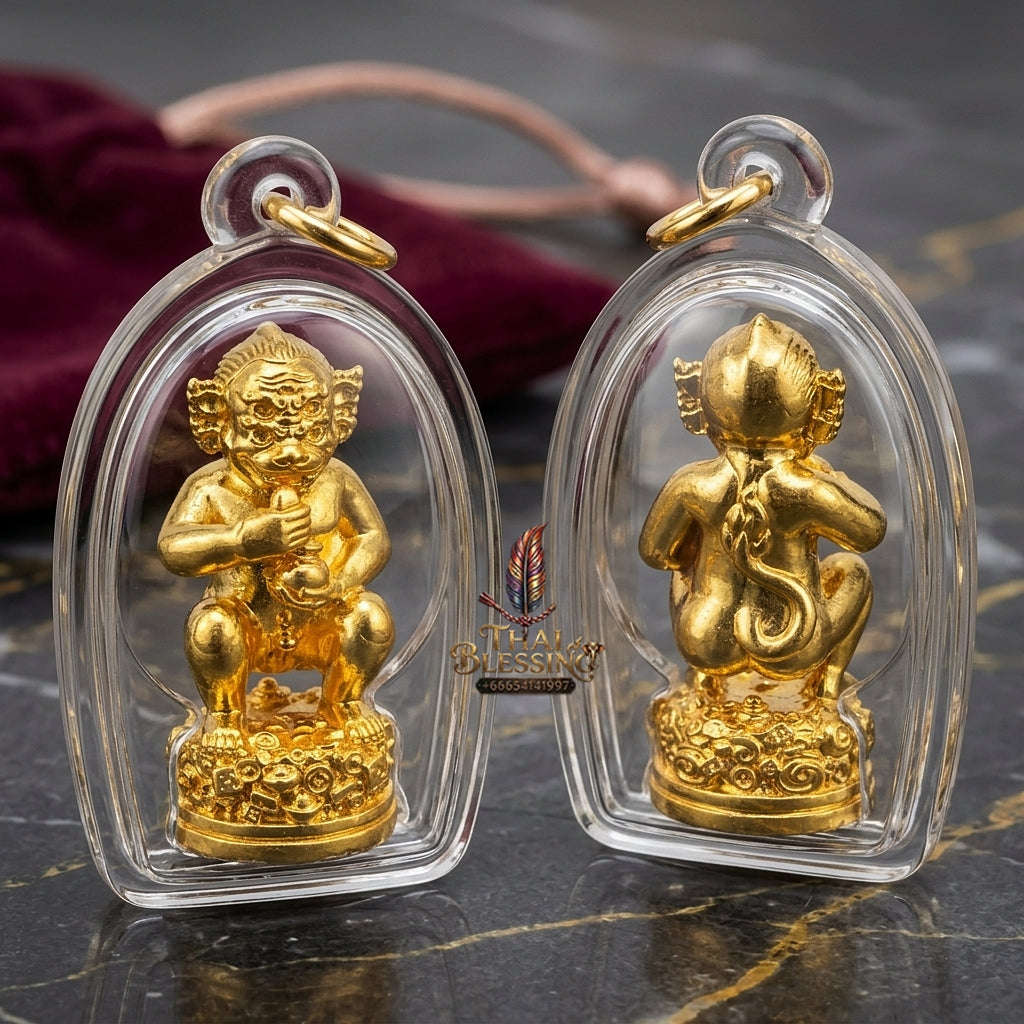 Unstoppable Wealth & Fortune Beast Si Hu Ha Ta Lum Sum Gold Plated - Kruba Kham Fan Wat Kor Chok 2025 Thai Blessing Co By RURUECHA