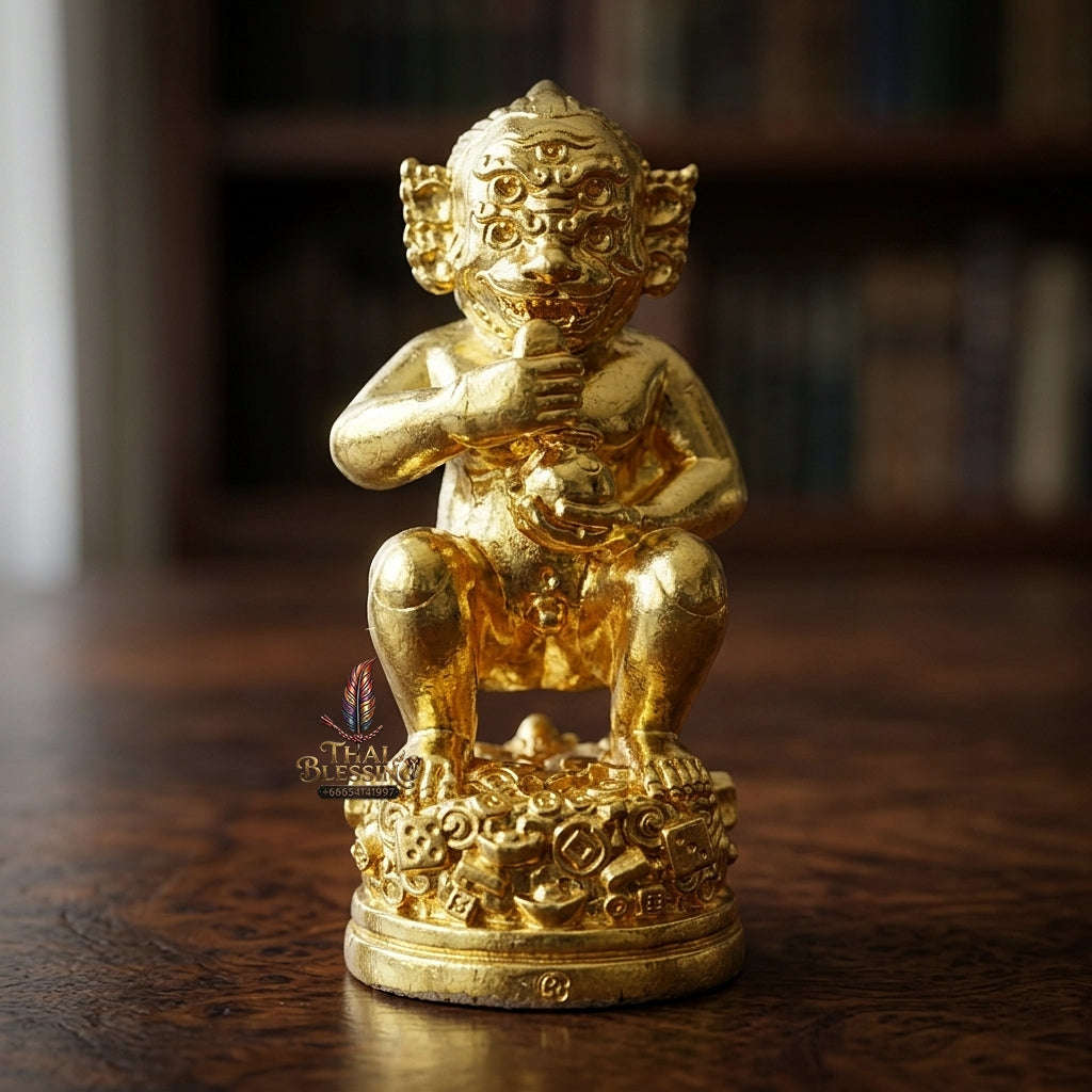 Unstoppable Wealth & Fortune Beast Si Hu Ha Ta Lum Sum Gold Plated - Kruba Kham Fan Wat Kor Chok 2025 Thai Blessing Co By RURUECHA