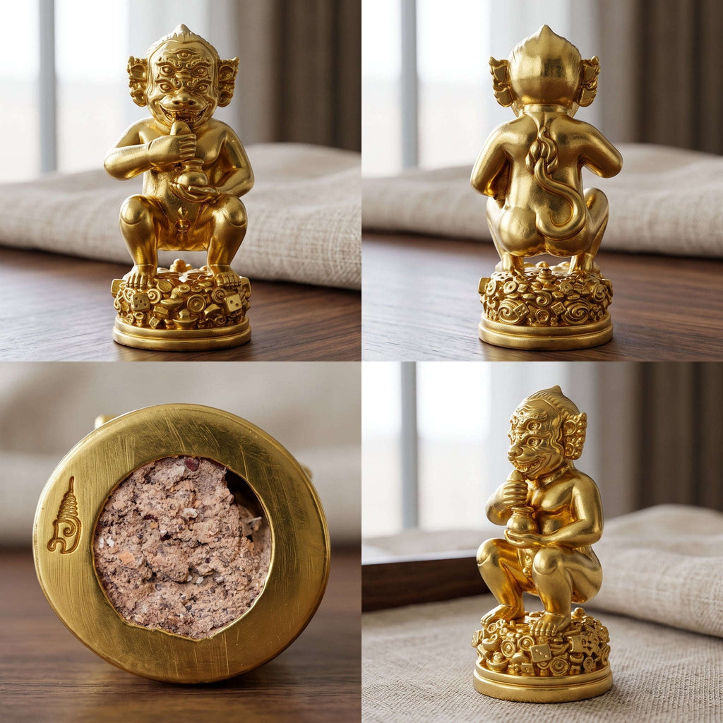 Unstoppable Wealth & Fortune Beast Si Hu Ha Ta Lum Sum Gold Plated - Kruba Kham Fan Wat Kor Chok 2025 Thai Blessing Co By RURUECHA