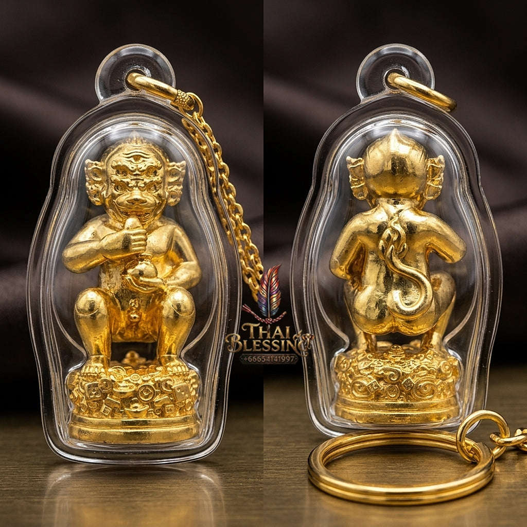 Unstoppable Wealth & Fortune Beast Si Hu Ha Ta Lum Sum Gold Plated - Kruba Kham Fan Wat Kor Chok 2025 Thai Blessing Co By RURUECHA