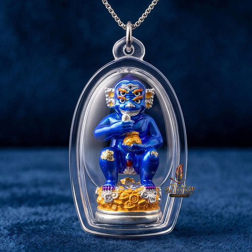 Unstoppable Wealth & Fortune Beast Si Hu Ha Ta Lum Sum Silver Enamel - Kruba Kham Fan Wat Kor Chok 2025 Thai Blessing Co By RURUECHA
