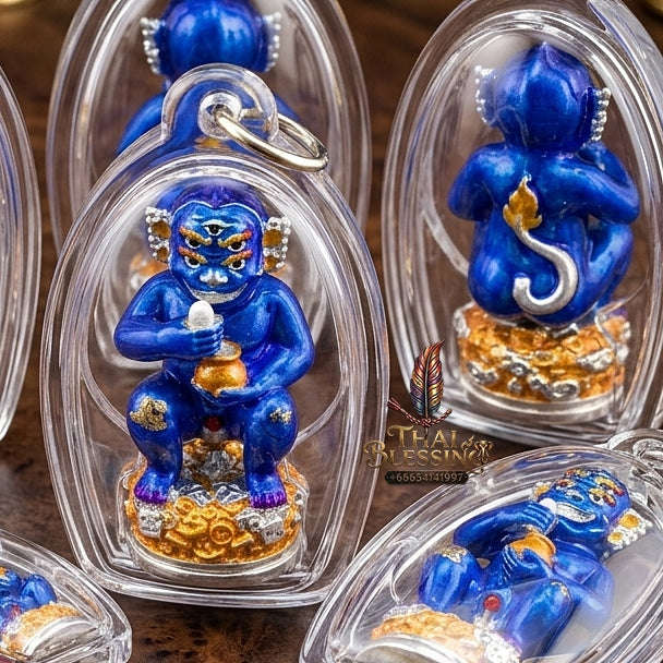 Unstoppable Wealth & Fortune Beast Si Hu Ha Ta Lum Sum Silver Enamel - Kruba Kham Fan Wat Kor Chok 2025 Thai Blessing Co By RURUECHA