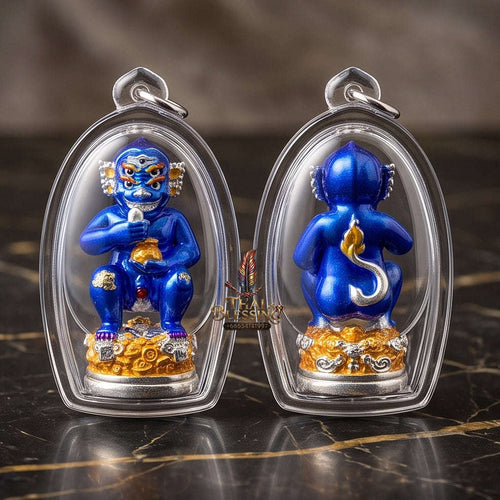 Unstoppable Wealth & Fortune Beast Si Hu Ha Ta Lum Sum Silver Enamel - Kruba Kham Fan Wat Kor Chok 2025 Thai Blessing Co By RURUECHA