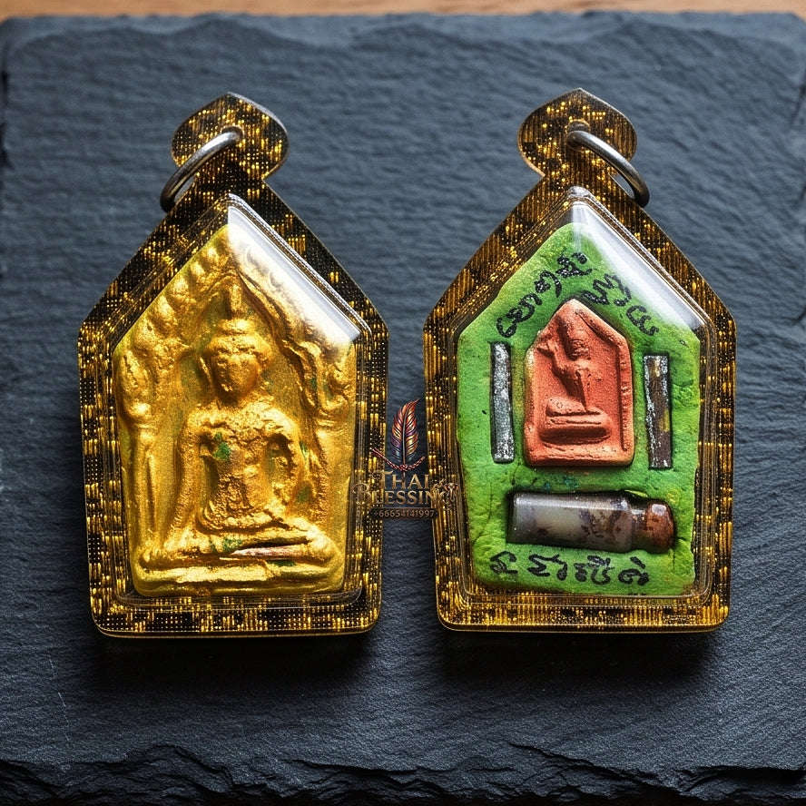 Unstoppable Wealth Magnet Green Khun Phaen Khiao Niao Sap - Achan Phun Phetchabun Thai Blessing Co By RURUECHA