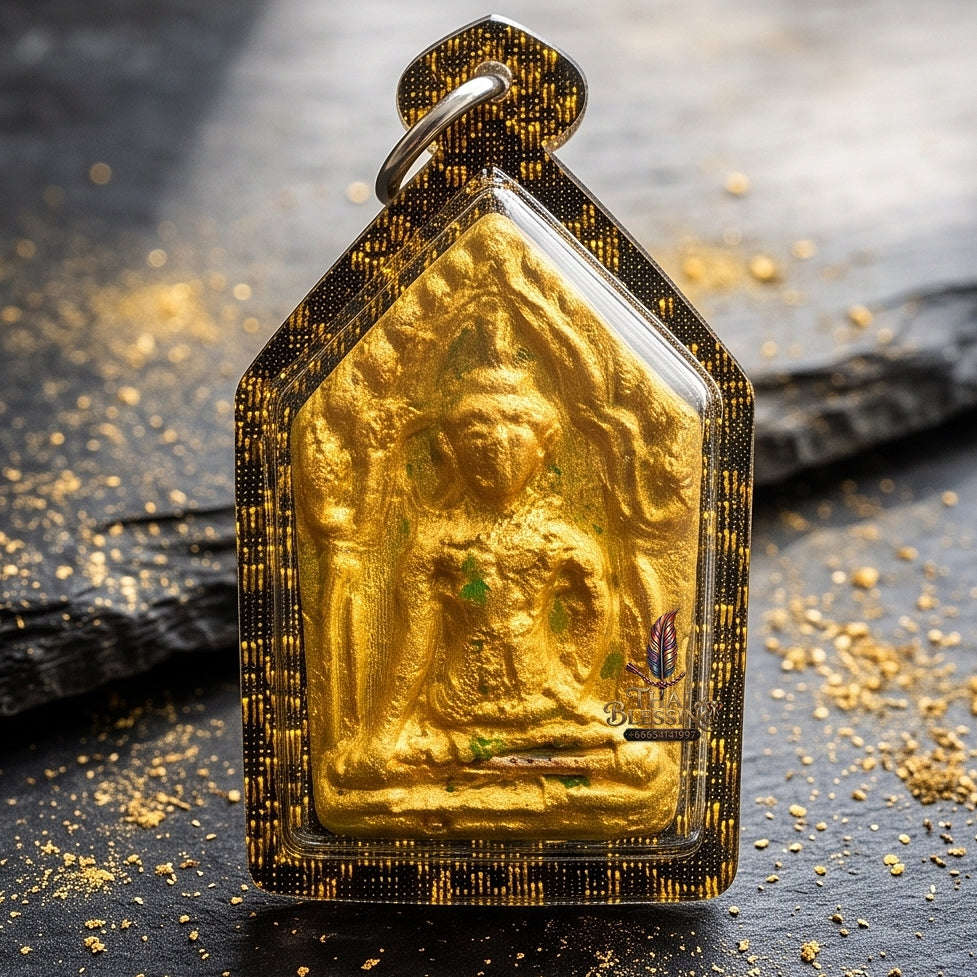 Unstoppable Wealth Magnet Green Khun Phaen Khiao Niao Sap - Achan Phun Phetchabun Thai Blessing Co By RURUECHA