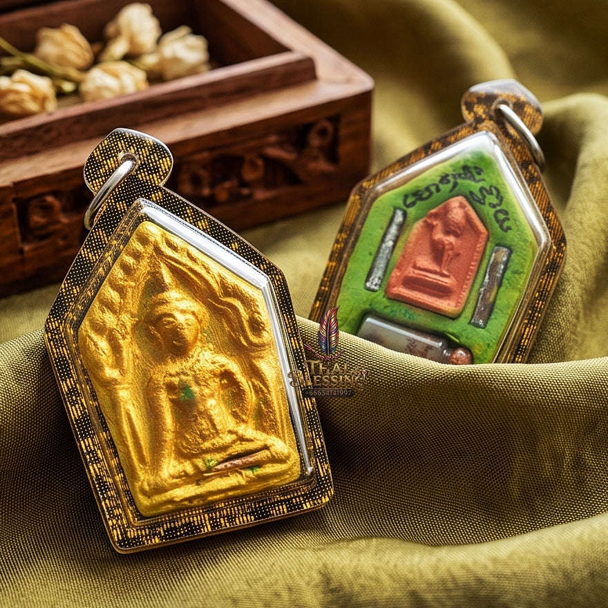Unstoppable Wealth Magnet Green Khun Phaen Khiao Niao Sap - Achan Phun Phetchabun Thai Blessing Co By RURUECHA