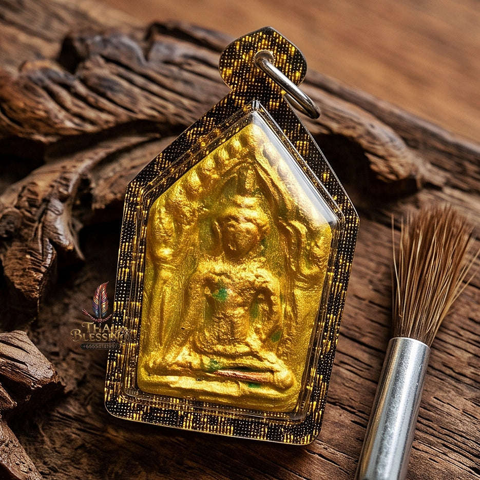 Unstoppable Wealth Magnet Green Khun Phaen Khiao Niao Sap - Achan Phun Phetchabun Thai Blessing Co By RURUECHA