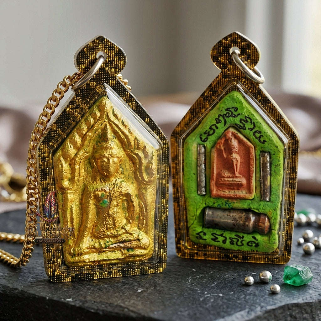 Unstoppable Wealth Magnet Green Khun Phaen Khiao Niao Sap - Achan Phun Phetchabun Thai Blessing Co By RURUECHA