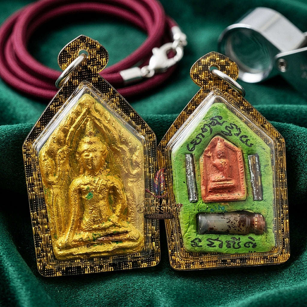 Unstoppable Wealth Magnet Green Khun Phaen Khiao Niao Sap - Achan Phun Phetchabun Thai Blessing Co By RURUECHA