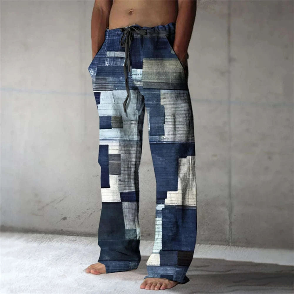 ✨ Urban Breeze 3D Color-Block Plaid Summer Shorts: Men's High-Definition Graphic Beachwear & Relaxed Elastic-Waist Vacation Trousers (2026 Summer Collection) SJC04J2025051TW