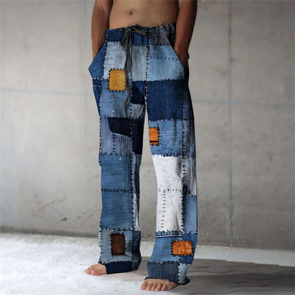 ✨ Urban Breeze 3D Color-Block Plaid Summer Shorts: Men's High-Definition Graphic Beachwear & Relaxed Elastic-Waist Vacation Trousers (2026 Summer Collection) SJC04J2025051TV