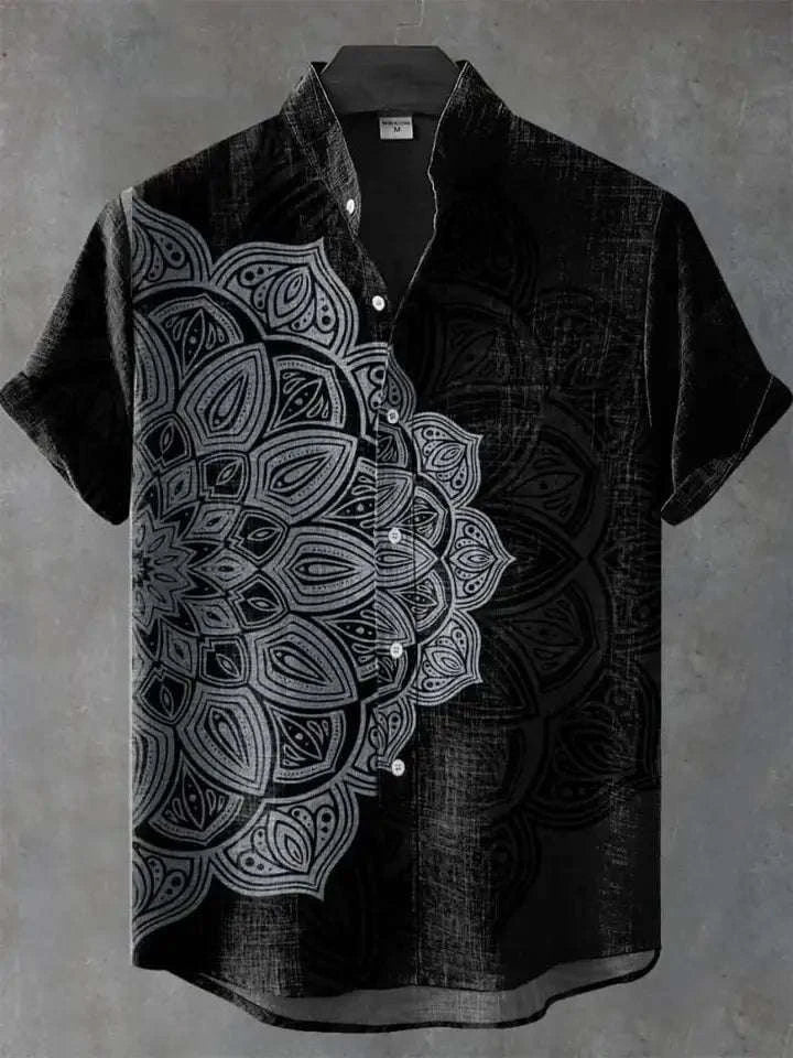 ✨ Urban Tropic 3D Graphic Hawaiian Shirt: Men’s Premium Short-Sleeve Camisa Hombre – Breathable High-Definition Print Casual Top (Summer Collection)
