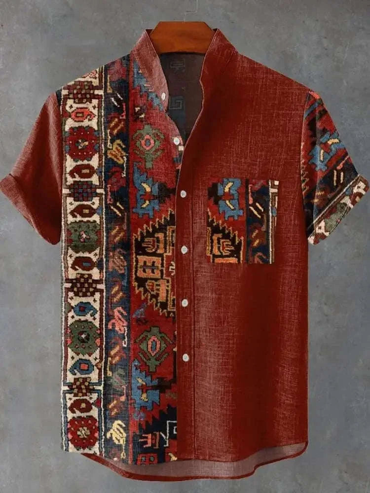 ✨ Urban Tropic 3D Graphic Hawaiian Shirt: Men’s Premium Short-Sleeve Camisa Hombre – Breathable High-Definition Print Casual Top (Summer Collection) SFQQQD2401