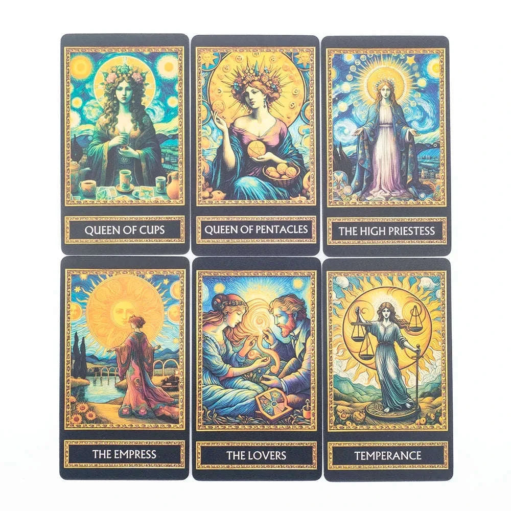 🃏 Van Gogh Tarot – 78-Card Art-Inspired Tarot Deck for Divination, Wisdom & Party Board Game Entertainment