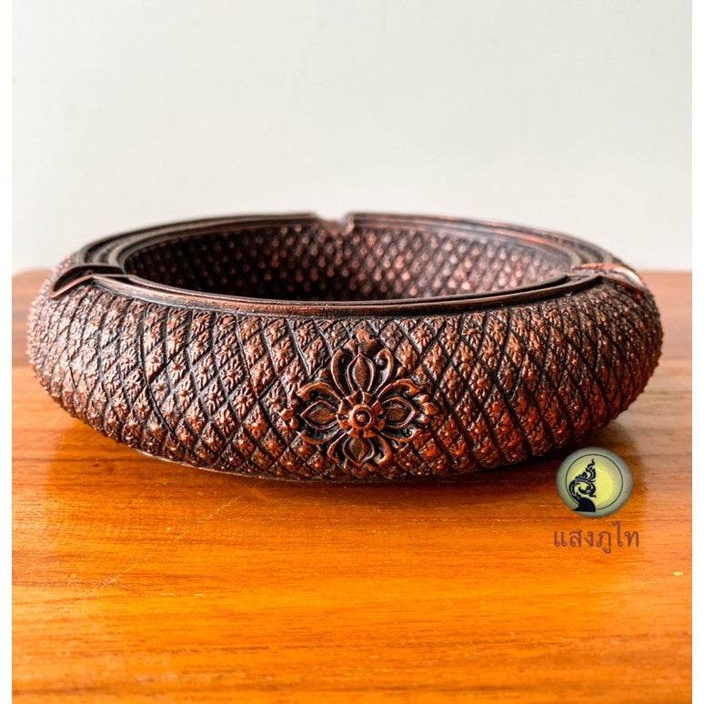 Handcrafted Peacock Elephant Ashtray - Unique Souvenir for Home Decor