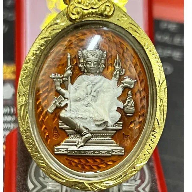 Phra Phrom Medal for Wishes - Nine Rounds Medal for Wish Fulfillment and Desired Protection