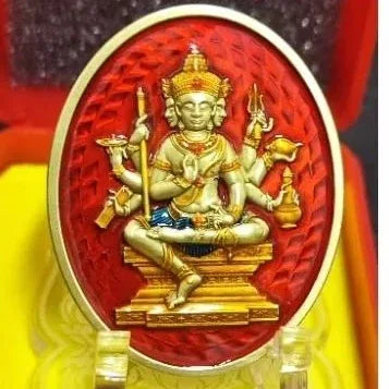 Phra Phrom Medal for Wishes - Nine Rounds Medal for Wish Fulfillment and Desired Protection