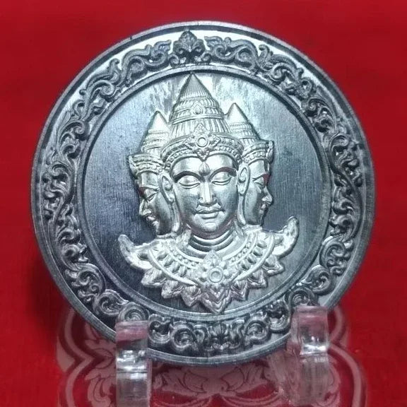 Unleash Divine Blessings with the Sacred Brahma Good Fortune Medal for Prosperity