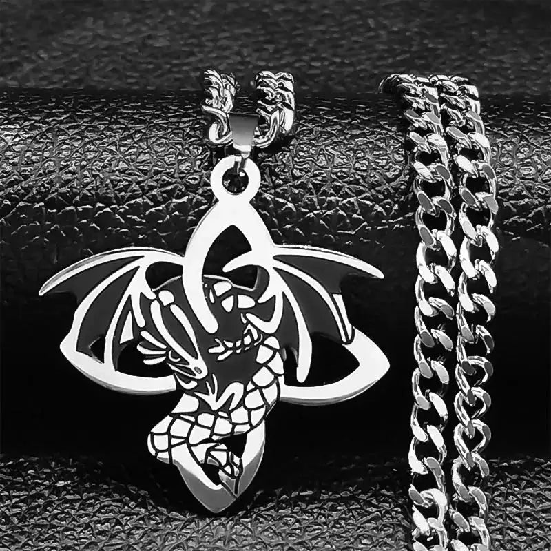 🛡️ Viking Witch Celtic Knot Pendant Necklace – Durable Stainless Steel Odin Gothic Amulet Protection & Mystical Symbol Nudo de Bruja Knot Design Men’s and Women’s Chain E 50cm CS SR