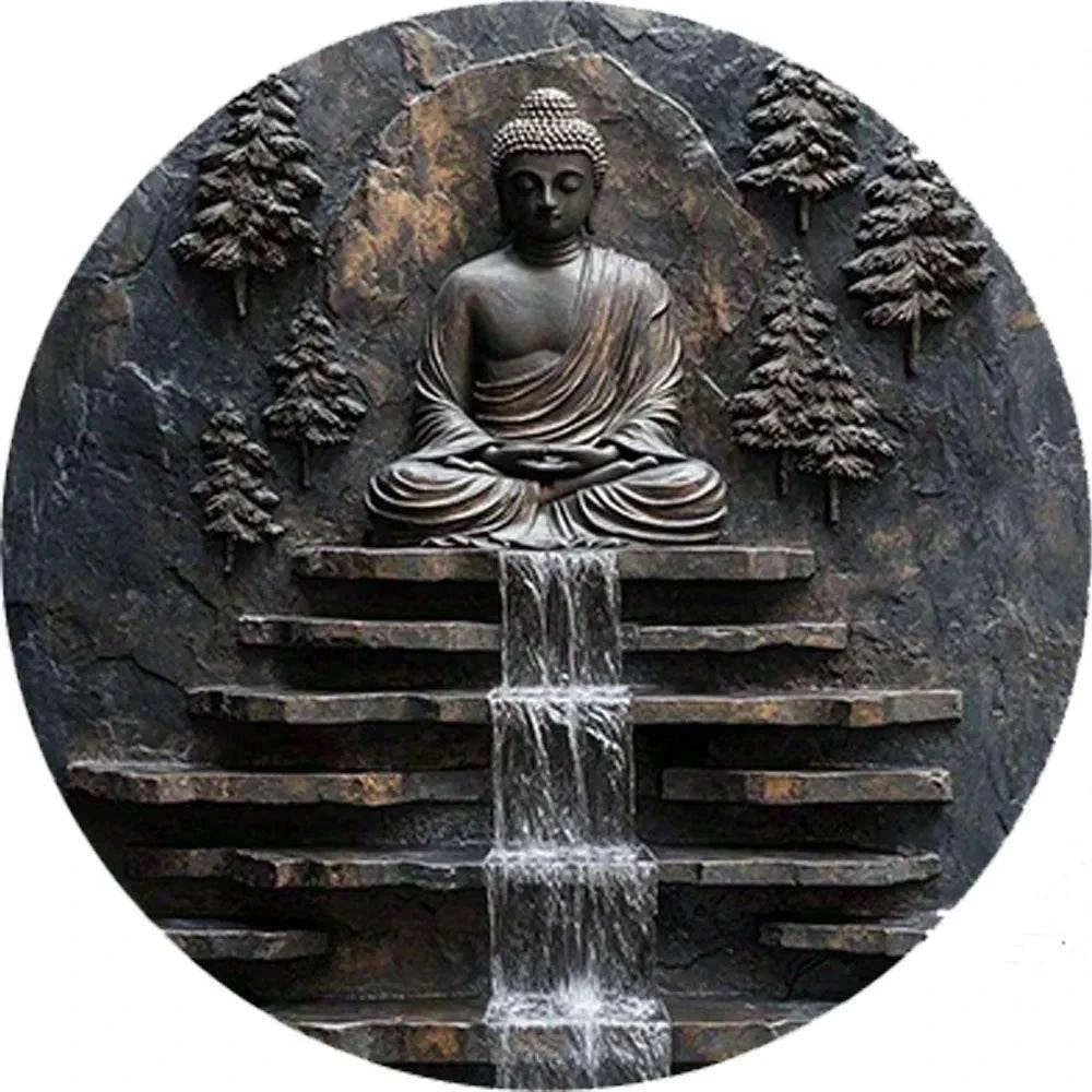 Vintage Buddha Decor - Handcrafted Metal Buddha for Unique Home Aesthetics