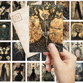 Vintage Halloween Postcard Set – 32 Pieces with Skulls, Wolves & More, Perfect for Gifts & Collecting