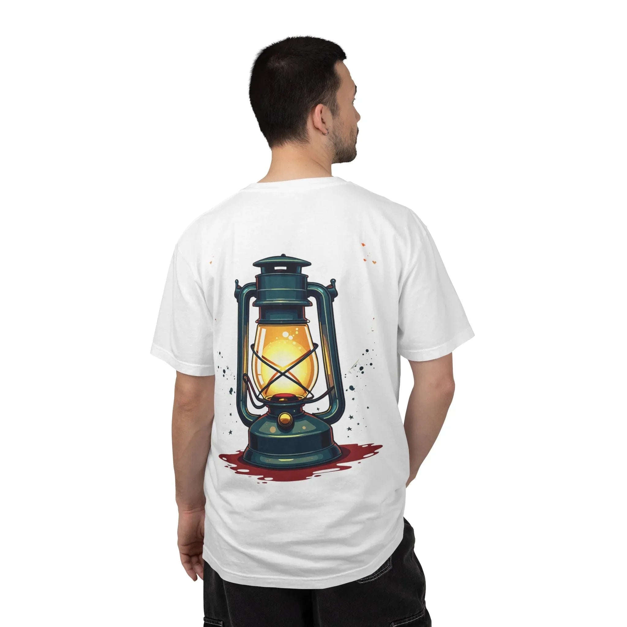Vintage Lantern Shirt, Oil Lamp Graphic Tee, Rustic Camping Cabin T-Shirt, Cottagecore Dark Academia Vintage Aesthetic Gift