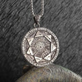 ✨ Vintage Retro Seven Angels Magic Circle Solomon Seal Necklace Pendant – Personalized Lucky Amulet | Men’s Punk Spiritual Jewelry