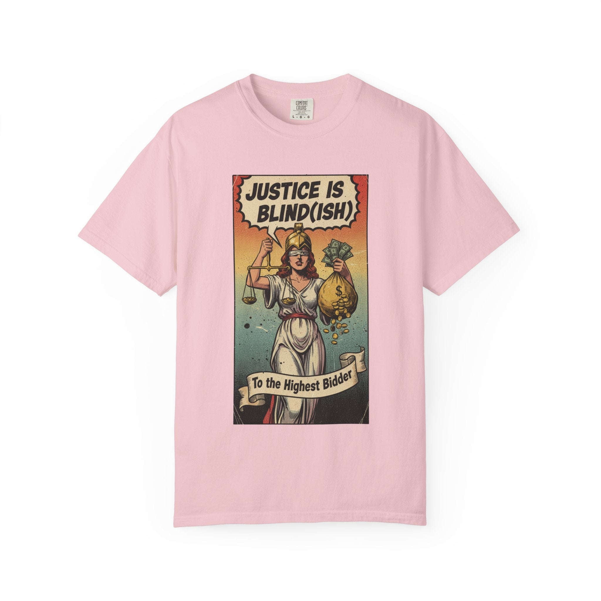 Vintage Satirical T-Shirt | Political Theater & System is Rigged Retro Tee | Sarcastic Dark Humor Shirt | Unisex Premium Cotton Graphic Tee Blossom