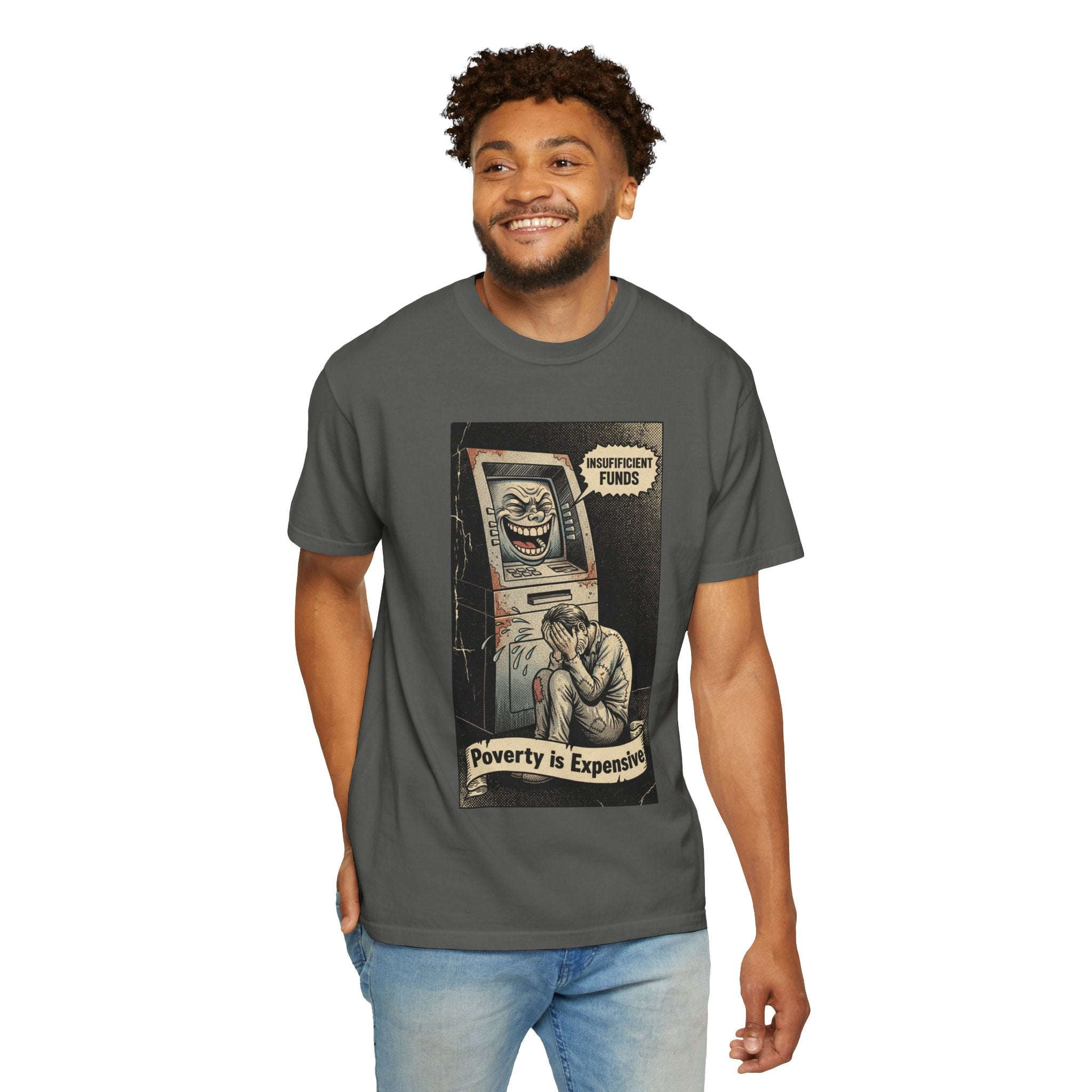 Vintage Satirical T-Shirt | Political Theater & System is Rigged Retro Tee | Sarcastic Dark Humor Shirt | Unisex Premium Cotton Graphic Tee Pepper