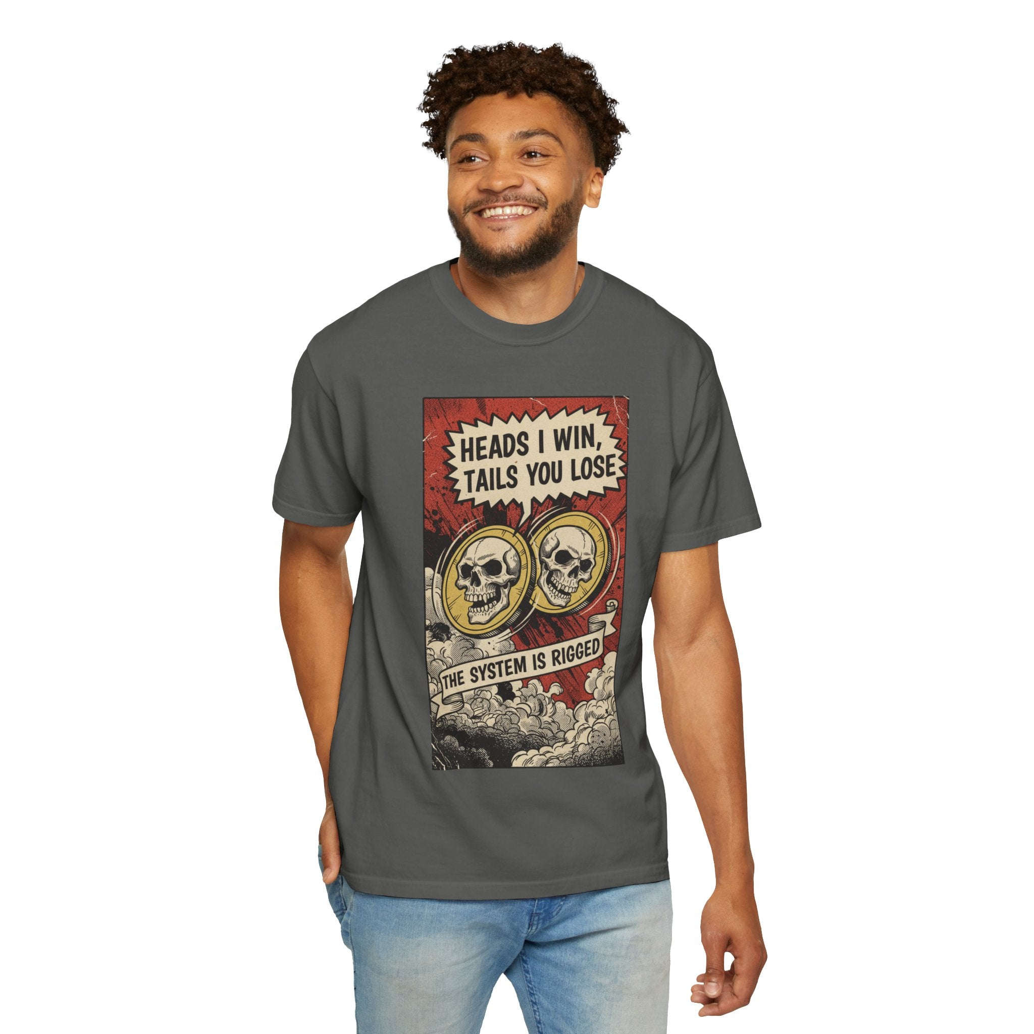 Vintage Satirical T-Shirt | Political Theater & System is Rigged Retro Tee | Sarcastic Dark Humor Shirt | Unisex Premium Cotton Graphic Tee