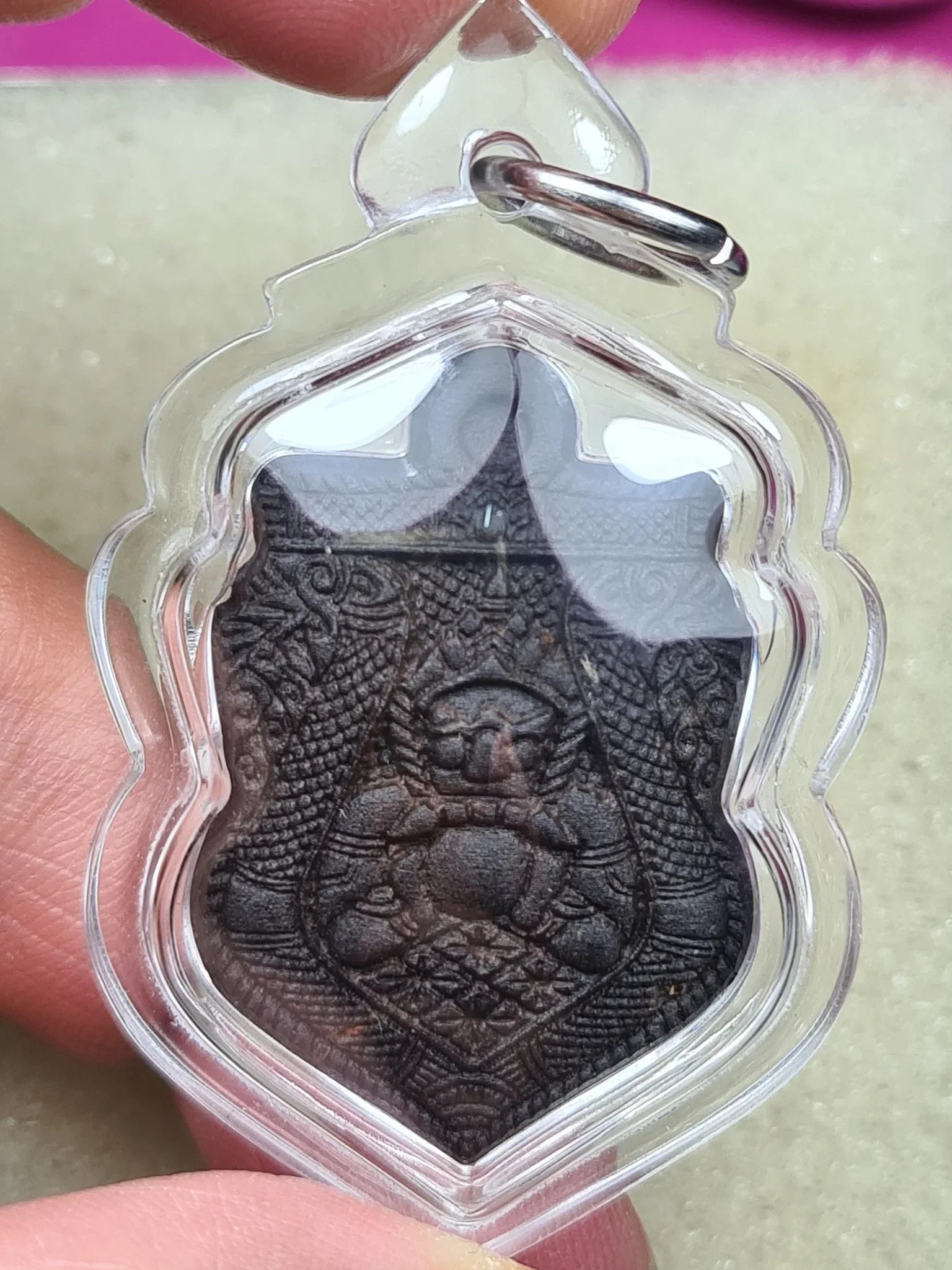 One-eyed Rahu Amulet Pendant for Good Luck and Overcoming Obstacles