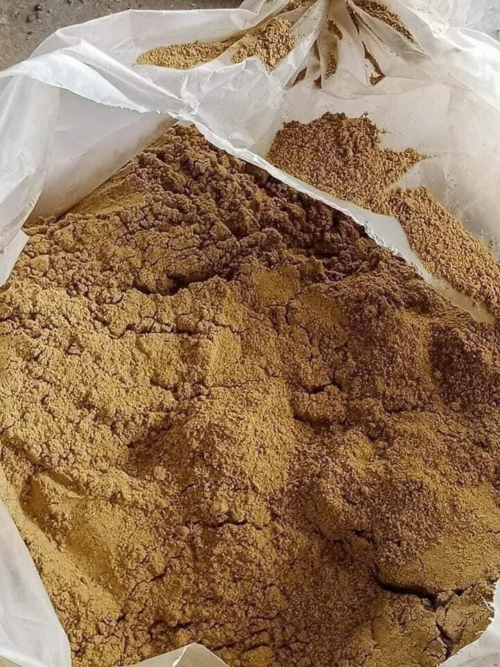 sacred black sticky rice bead amulet powder in bag from Thai Blessing Co for crafting talisman beads