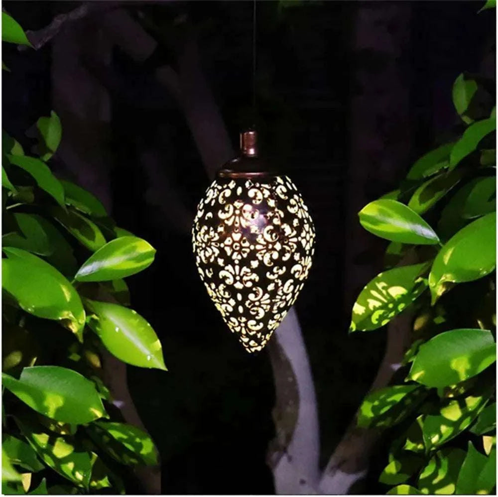 Water Drop Solar Projection Light – Waterproof Hollow Design for Garden, Patio, Fence, Street, Stair & Balcony Outdoor Decor