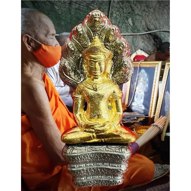 Wealth Attracting Buddhist Amulet Gold Statue One-Sake.com Default Title Default Title-
