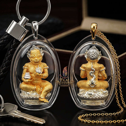 Wealth & Luck Si Hu Ha Ta Ruay Neua Fah Thong Thewarit 2K - Phra Khru Palad Thanaphat 2023 Thai Blessing Co By RURUECHA