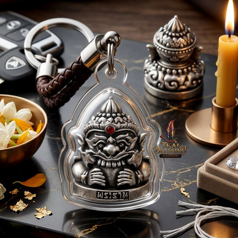 ✨ [Wealth-Multiplier] Sacred Phra Rahu "Billionaire’s Fortune" Satin-Plated Bronze Talisman – Master-Blessed by Luang Pu Rod, Wat Khok Krom (2021 Edition) Thai Blessing Co By RURUECHA