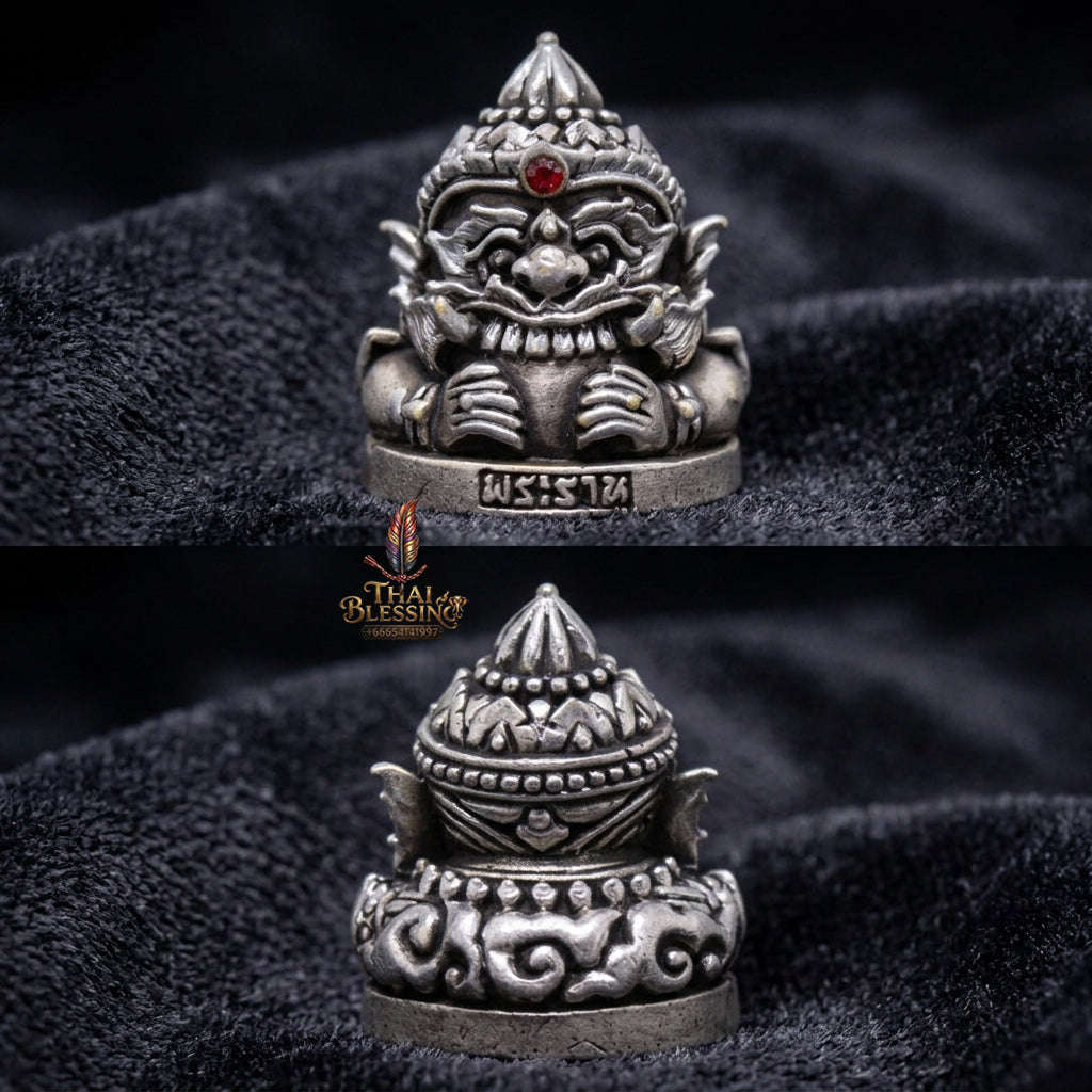 ✨ [Wealth-Multiplier] Sacred Phra Rahu "Billionaire’s Fortune" Satin-Plated Bronze Talisman – Master-Blessed by Luang Pu Rod, Wat Khok Krom (2021 Edition) Thai Blessing Co By RURUECHA