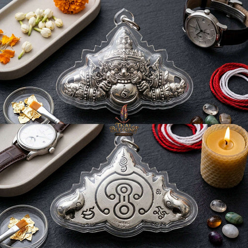 ✨ [Wealth-Multiplier] Sacred Phra Rahu "Ultimate Fortune-Builder" Talisman – Khao O Lineage Master-Blessed by Achan Plian (Karmic Success Relic)