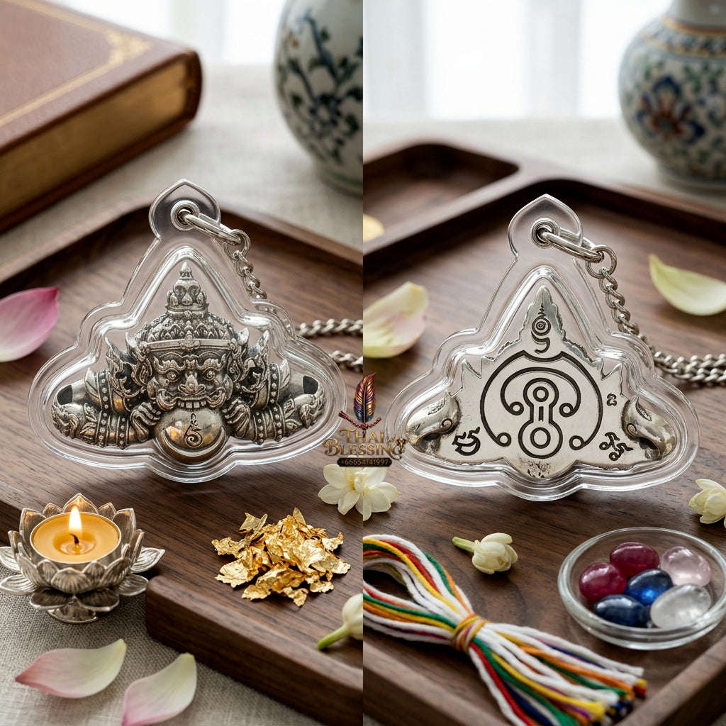 ✨ [Wealth-Multiplier] Sacred Phra Rahu "Ultimate Fortune-Builder" Talisman – Khao O Lineage Master-Blessed by Achan Plian (Karmic Success Relic) Thai Blessing Co By RURUECHA