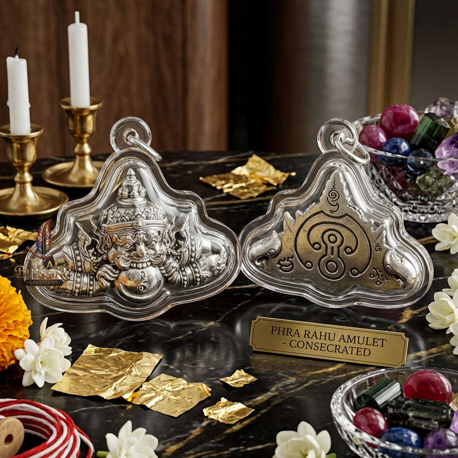✨ [Wealth-Multiplier] Sacred Phra Rahu "Ultimate Fortune-Builder" Talisman – Khao O Lineage Master-Blessed by Achan Plian (Karmic Success Relic) Thai Blessing Co By RURUECHA