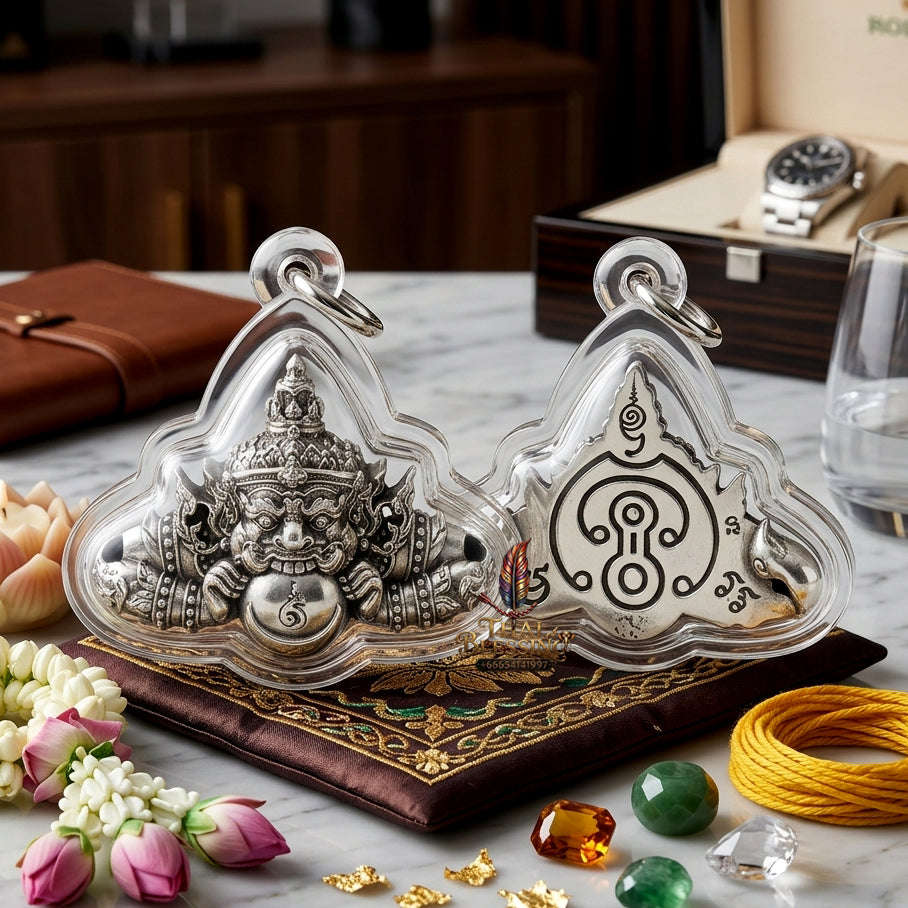 ✨ [Wealth-Multiplier] Sacred Phra Rahu "Ultimate Fortune-Builder" Talisman – Khao O Lineage Master-Blessed by Achan Plian (Karmic Success Relic) Thai Blessing Co By RURUECHA