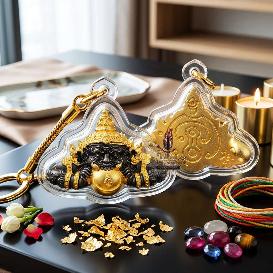 ✨ [Wealth-Multiplier] Sacred Phra Rahu "Ultimate Fortune-Builder" Talisman – Khao O Lineage Master-Blessed by Achan Plian (Karmic Success Relic) Thai Blessing Co By RURUECHA