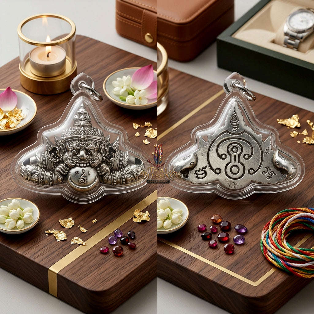 ✨ [Wealth-Multiplier] Sacred Phra Rahu "Ultimate Fortune-Builder" Talisman – Khao O Lineage Master-Blessed by Achan Plian (Karmic Success Relic) Thai Blessing Co By RURUECHA