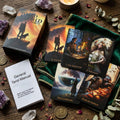 Weird World Tarot Deck (78 Pcs Fantasy Dark Art Edition) - 12x7cm Rider-Waite-Smith Reimagined with Paper Manual for Intuitive Readings, Divination & Tarot Collectors Thai Blessing Co By RURUECHA
